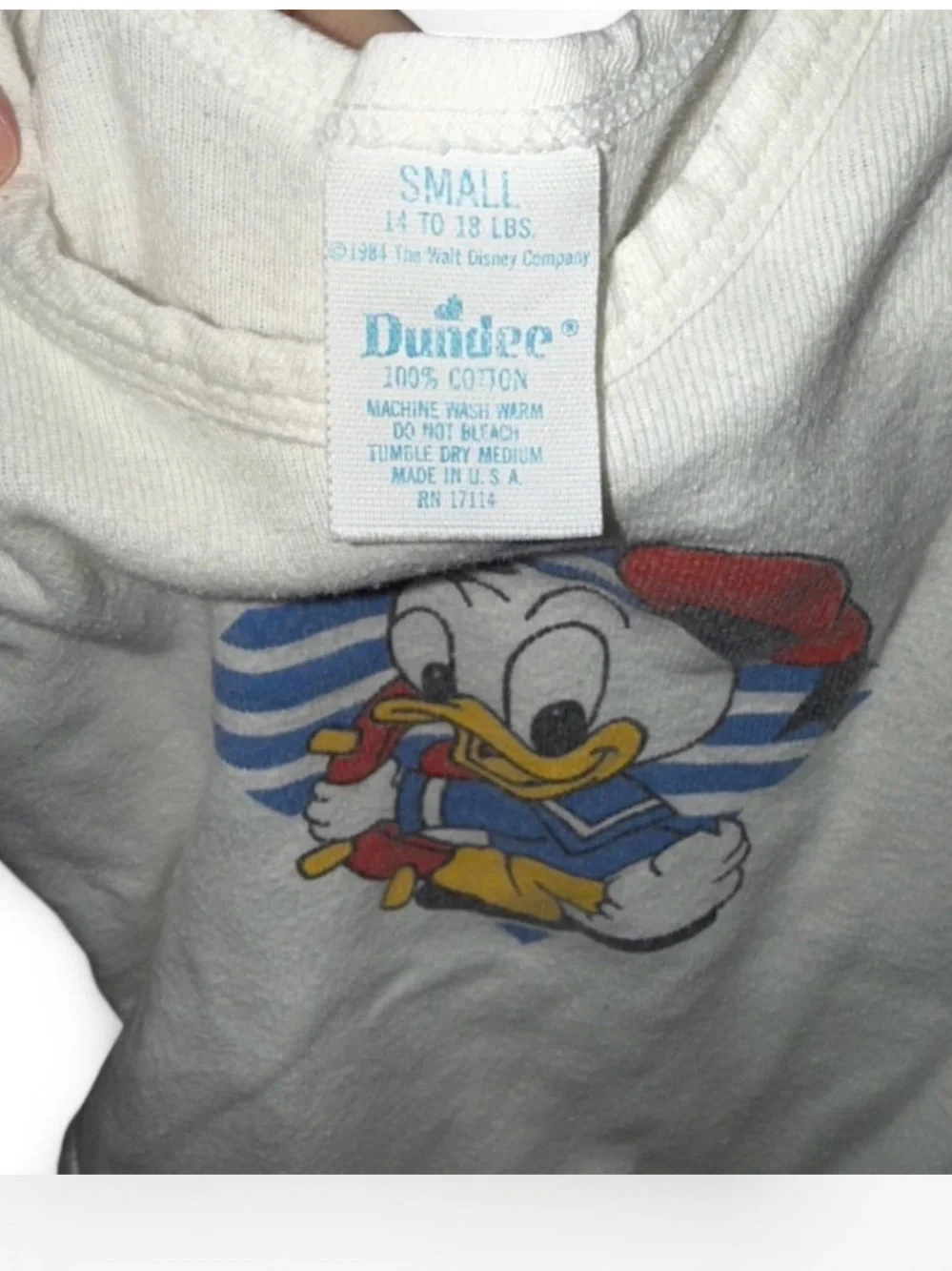 1984 Donald Duck Onsie
